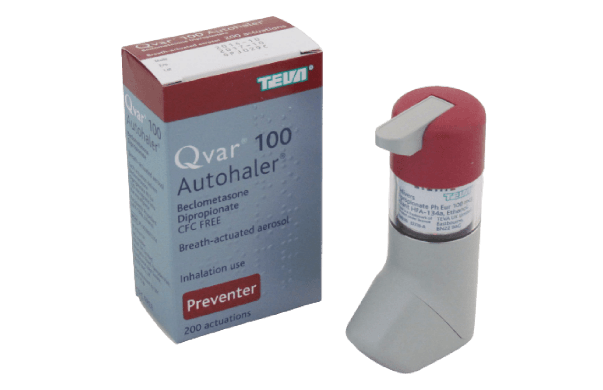 Qvar is a corticosteroid inhaler for managing and preventing asthma.
