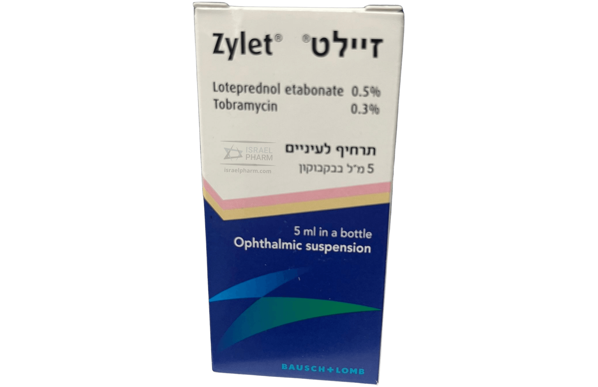 Zylet is an eye ointment that is manufactured by Bausch and Lomb.