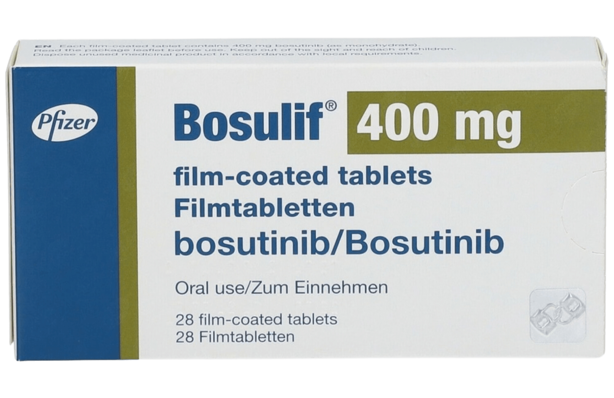 Bosulif is manufactured in Germany by Pfizer.