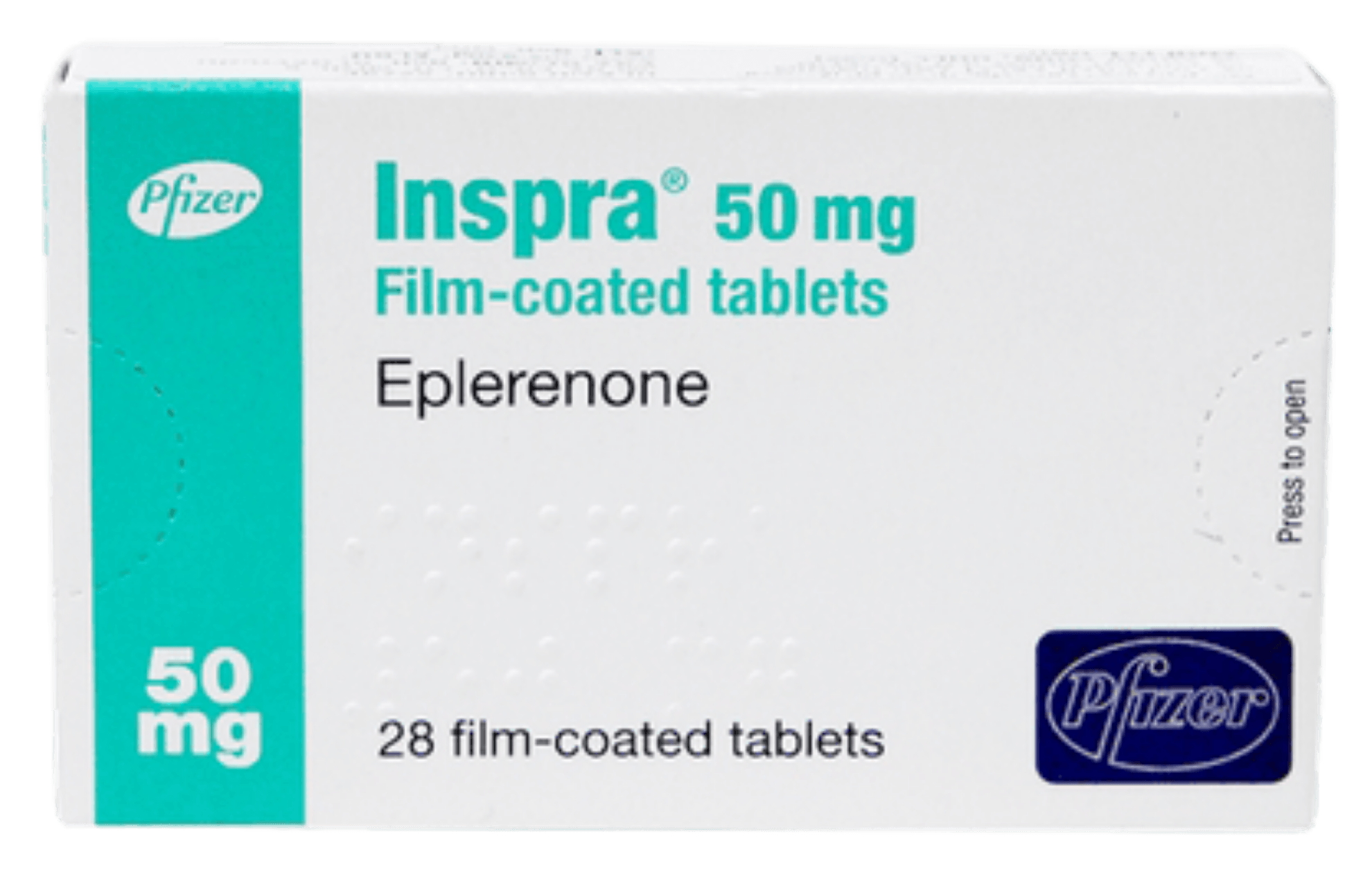 Inspra is manufactured by Pfizer in Puerto Rico.