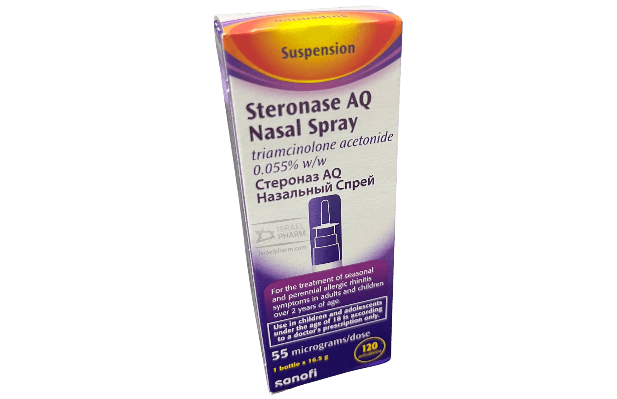 Nasacort Aq and Steronase Aq are corticosteroid nasal sprays with the same active ingredient.