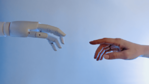 Person Reaching Out to a Robot