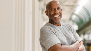 Happy, healthy man smiling