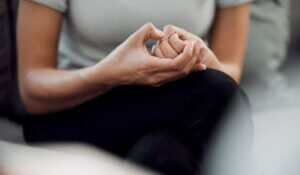 woman displaying anxiety