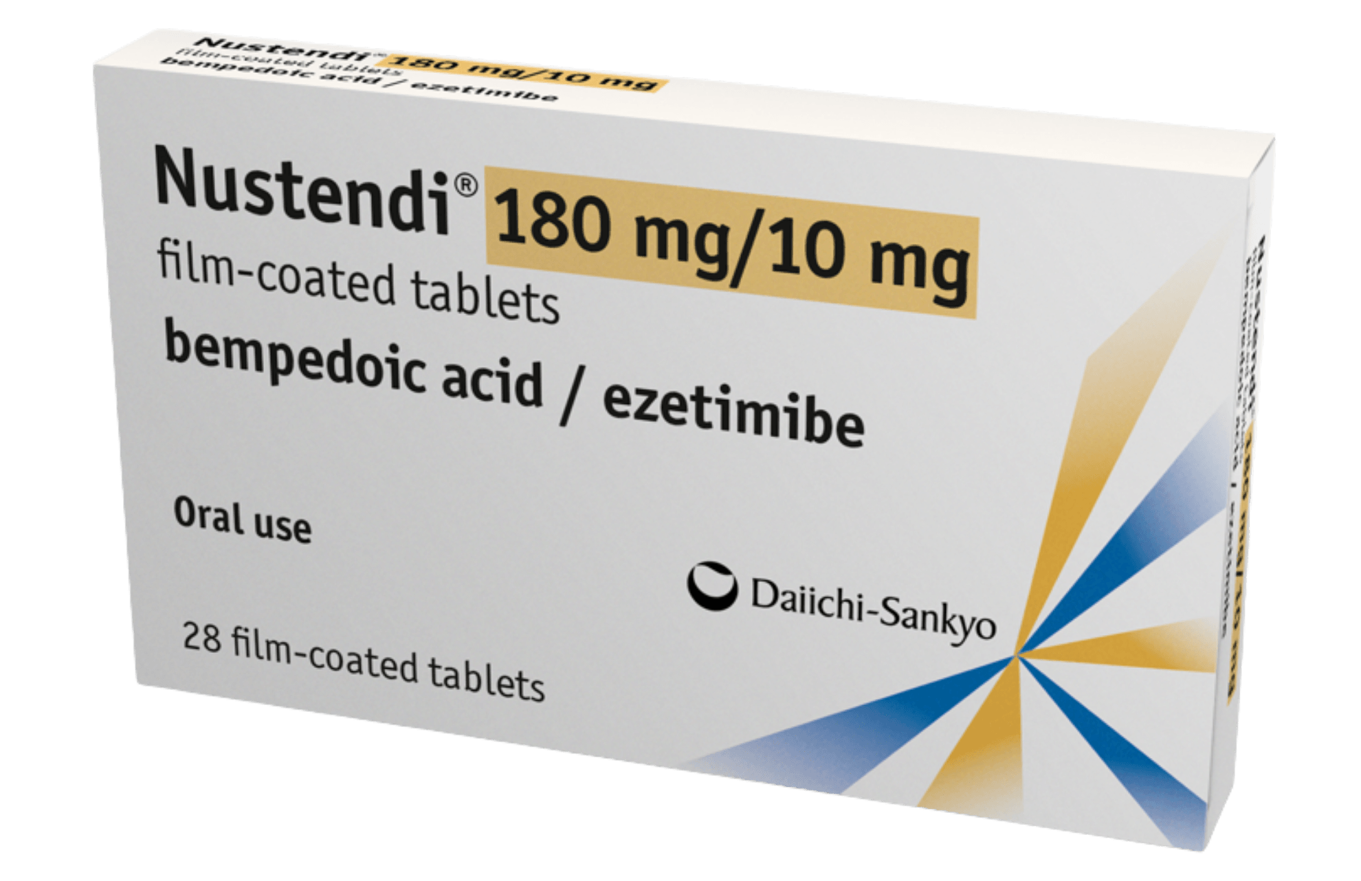 Nustendi is the European name for the medication known as Nexlizet in the US.