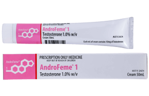 Androfeme is a testosterone replacement cream for women that is manufactured in Australia.