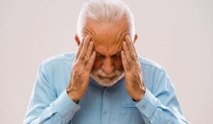 Man with headache