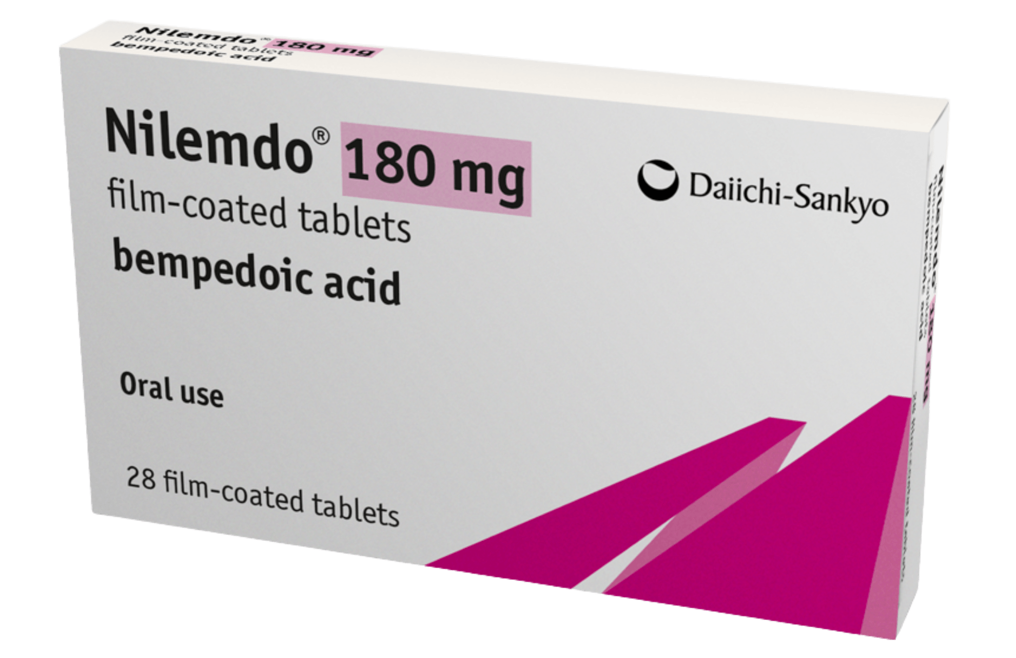 Nilemdo is an alternative brand name for Nexletol , that is manufactured by Daiichi-Sankyo in the UK.