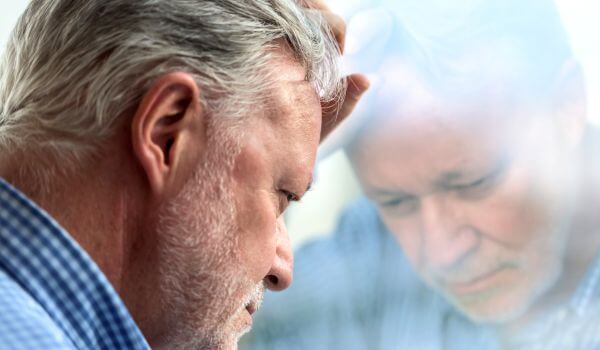 Concerned senior man- stroke prevention