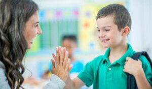High Five With Teacher