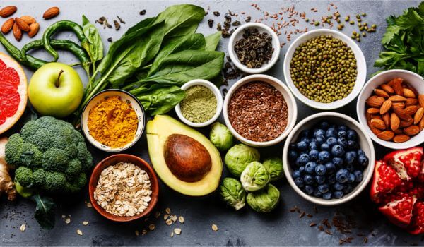 Raw Fruits and Vegetables help with lowering blood pressure