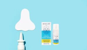 White Paper Nose with Enovid Nasal Spray