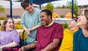 A group of differently abled people