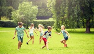 Kids Running and Playing at the Park