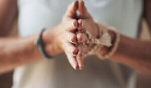 Balance - two hands joined together