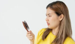 Hormonal changes can have a big effect on hair loss.
