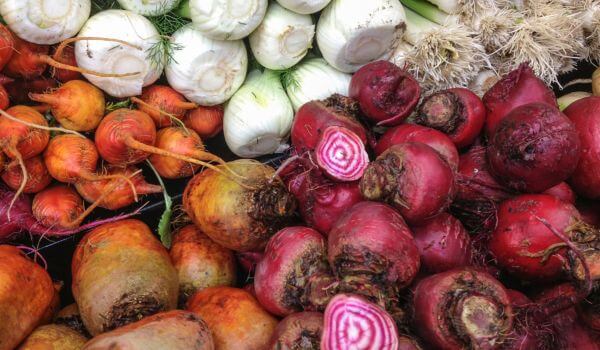 beetroots and greens