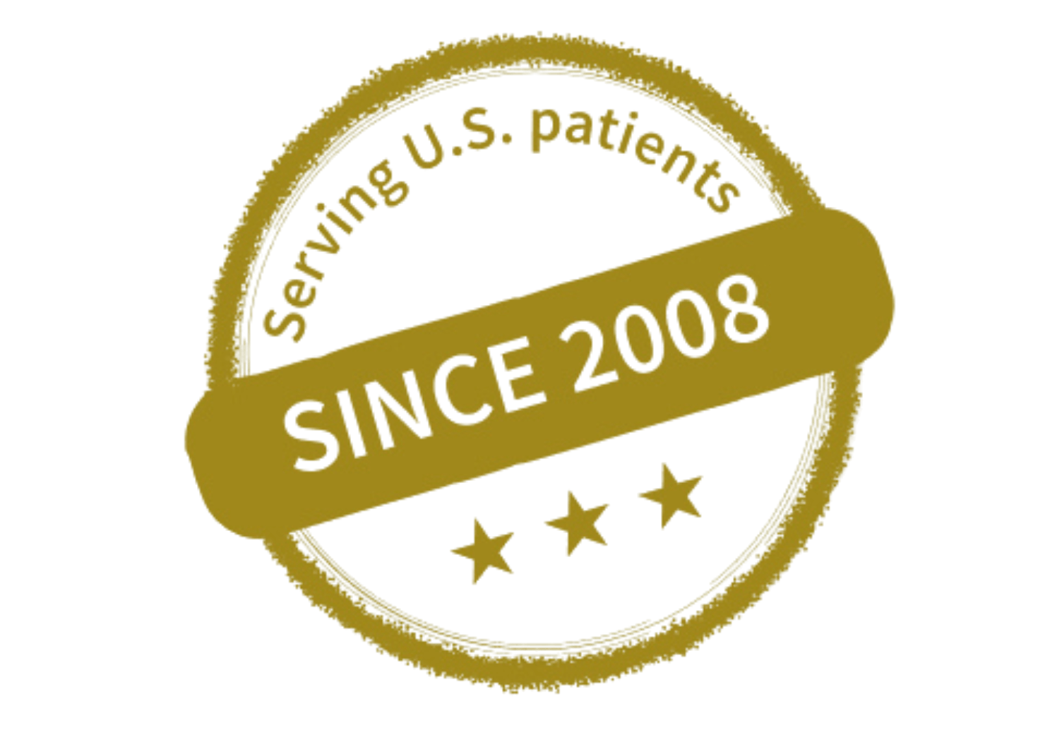 Serving US patients since 2008 badge