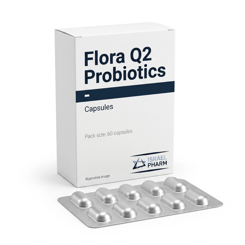 Flora Q2 Probiotics product image Flora Q2 Probiotics - buy online from IsraelPharm